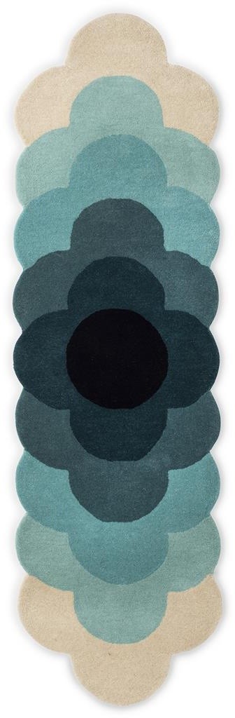 Covor Orla Kiely Optical Flower  67x230cm  61207 teal