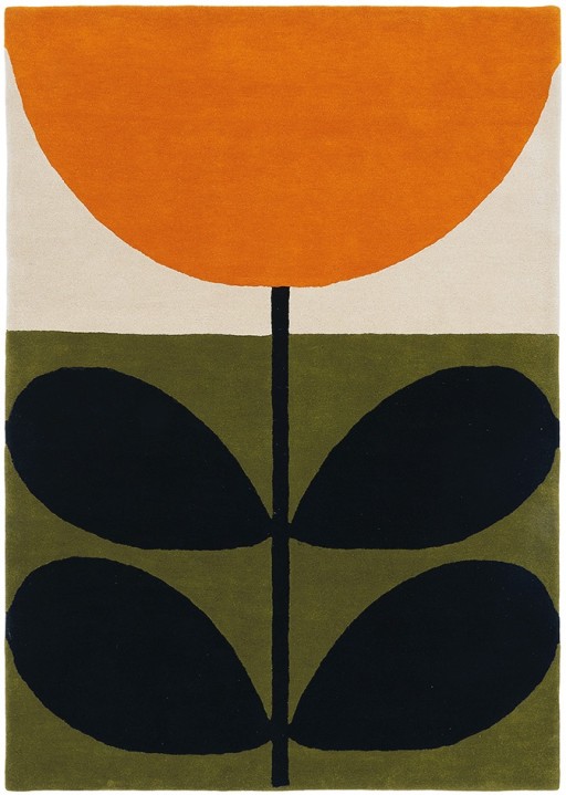 Covor Orla Kiely Stem  160x230cm  59803 black