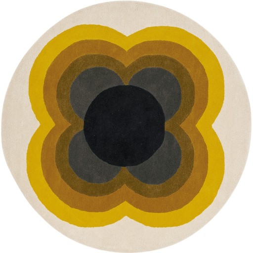 Covor Orla Kiely Sunflower  diametru 150cm  60006 galben