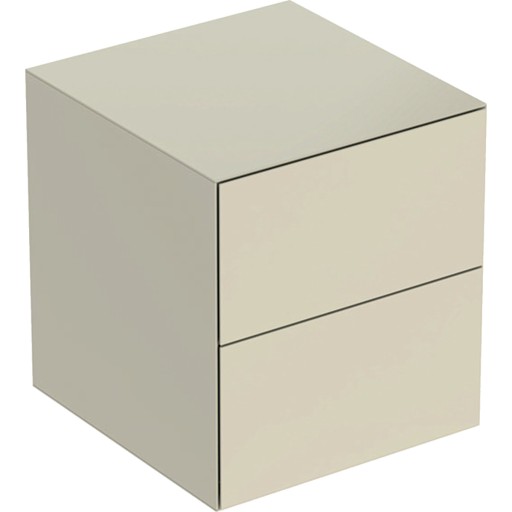 Dulap mediu suspendat Geberit ONE cu 2 sertare  45x47x49.2cm  gri nisip lucios
