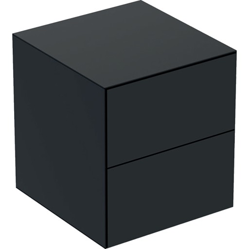 Dulap mediu suspendat Geberit ONE cu 2 sertare  45x47x49.2cm  negru mat