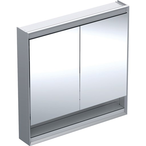 Dulap dublu cu oglinda Geberit ONE 90x90x15cm  cu nisa  finisaj aluminiu