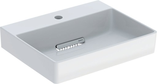 Lavoar Geberit ONE 50x41cm  montare pe mobilier  fara preaplin  scurgere speciala  sifon inclus  KeraTect  alb