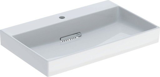 Lavoar Geberit ONE 75x48cm  montare pe mobilier  fara preaplin  scurgere speciala  sifon inclus  KeraTect  alb