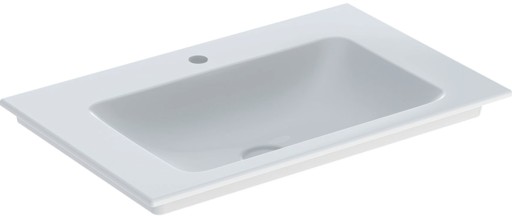 Lavoar Geberit ONE Slim 75x48cm  montare pe mobilier  fara preaplin  KeraTect  alb