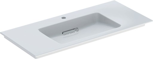 Lavoar Geberit ONE Slim 105x48cm  montare pe mobilier  fara preaplin  scurgere speciala  sifon inclus  KeraTect  alb