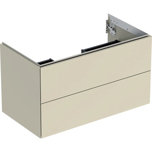 Dulap baza Geberit ONE cu 2 sertare  90cm  gri nisip lucios