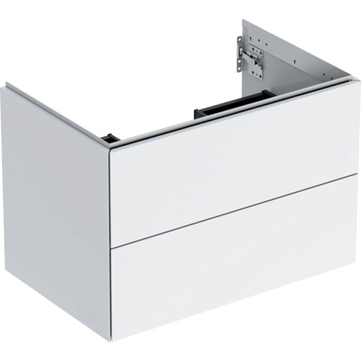 Dulap baza Geberit ONE cu 2 sertare  75cm  alb lucios