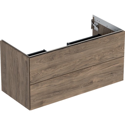 Dulap baza Geberit ONE cu 2 sertare  105cm  nuc AmericanHickory / Melamina structura lemnoasa