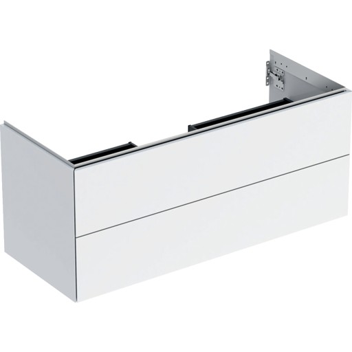 Dulap baza Geberit ONE cu 2 sertare  120cm  alb lucios