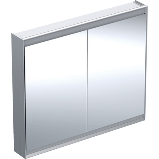 Dulap dublu cu oglinda Geberit ONE 105x90x15cm  finisaj aluminiu