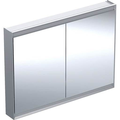 Dulap dublu cu oglinda Geberit ONE 120x90x15cm  finisaj aluminiu