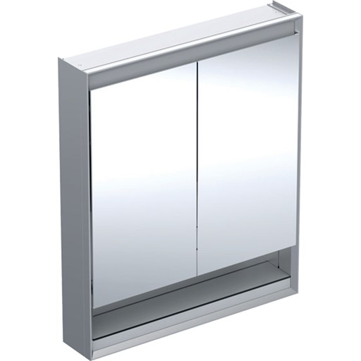 Dulap dublu cu oglinda Geberit ONE 75x90x15cm  cu nisa  finisaj aluminiu