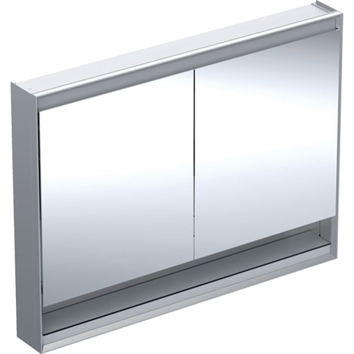 Dulap dublu cu oglinda Geberit ONE 120x90x15cm  cu nisa  finisaj aluminiu