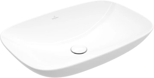 Lavoar rectangular tip bol Villeroy&Boch Loop&Friends 62x42cm cu preaplin  material TitanCeram  montare pe blat