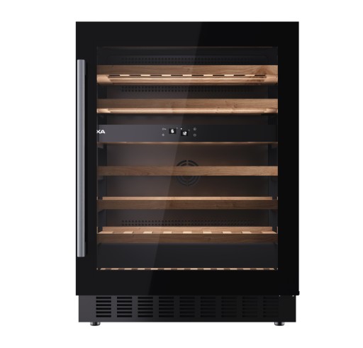 Vitrina de vinuri Teka RVU 20046  134 litri net  46 sticle  negru