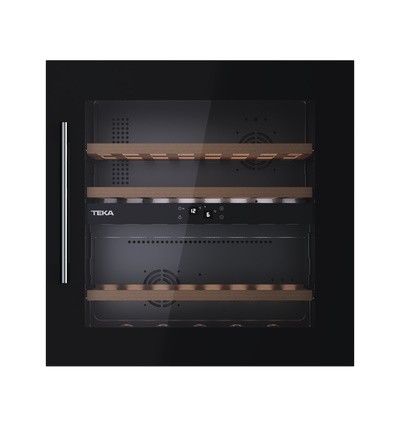 Vitrina de vinuri incorporabila Teka RVI 20041  100 litri net  41 sticle  negru