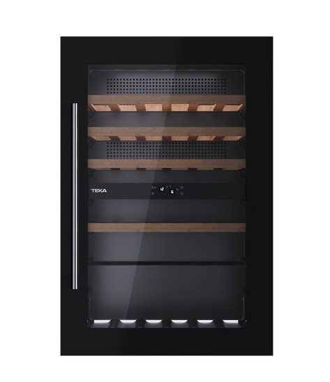 Vitrina de vinuri incorporabila Teka RVI 20046  117 litri net  44 sticle  negru