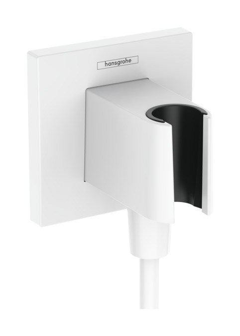 Accesoriu Hansgrohe FixFit E cu agatatoare de dus  alb mat