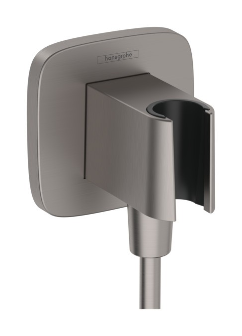 Accesoriu Hansgrohe FixFit Q cu agatatoare de dus  negru periat