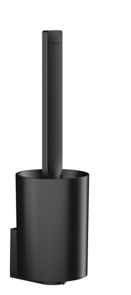 Perie wc Hansgrohe Wallstoris cu fixare pe perete  negru mat