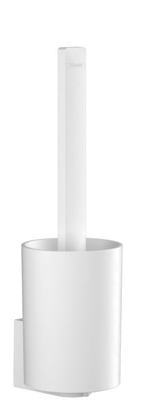 Perie wc Hansgrohe Wallstoris cu fixare pe perete  alb mat