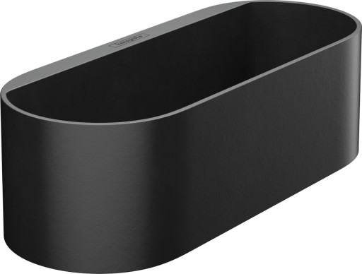 Cos adanc Hansgrohe WallStoris cu fixare pe bara suport  negru mat