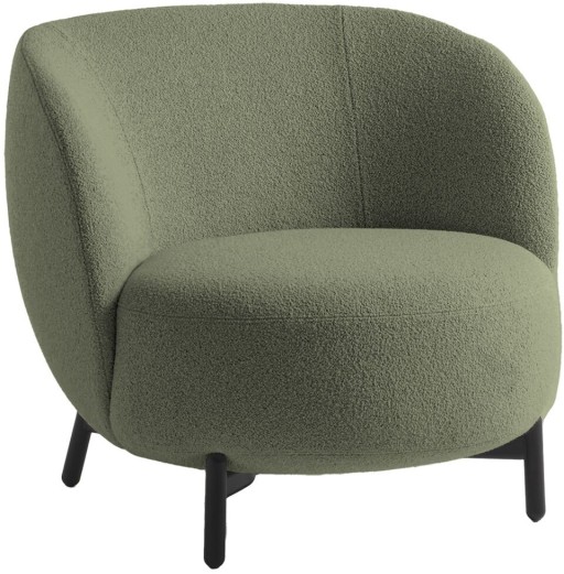 Fotoliu Kartell Lunam design Patricia Urquiola  tapiterie Orsetto  Verde