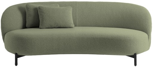 Canapea Kartell Lunam design Patricia Urquiola  200cm  tapiterie Orsetto  Verde