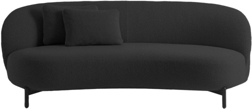Canapea Kartell Lunam design Patricia Urquiola  200cm  tapiterie Orsetto  Gri