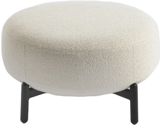 Pouf Kartell Lunam design Patricia Urquiola  tapiterie Orsetto  Alb
