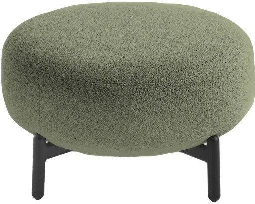Pouf Kartell Lunam design Patricia Urquiola  tapiterie Orsetto  Verde