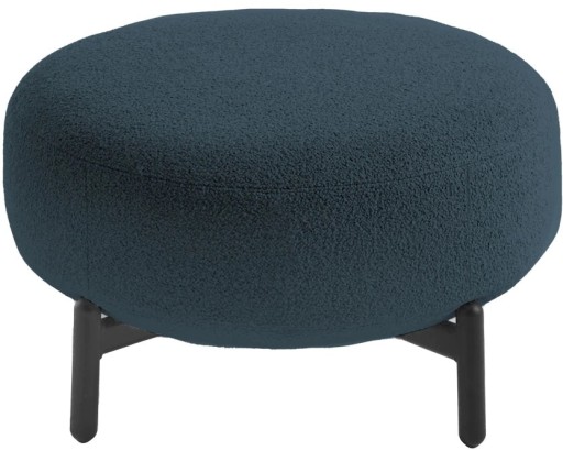 Pouf Kartell Lunam design Patricia Urquiola  tapiterie Orsetto  Albastru
