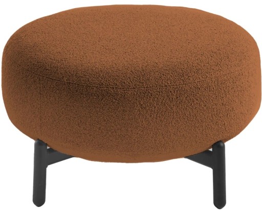 Pouf Kartell Lunam design Patricia Urquiola  tapiterie Orsetto  Caramiziu