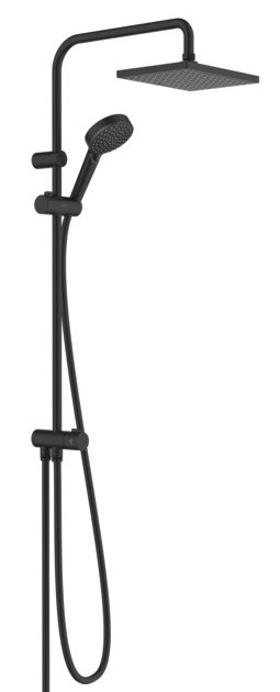 Coloana de dus Hansgrohe Vernis Shape Reno EcoSmart fara baterie de dus  negru