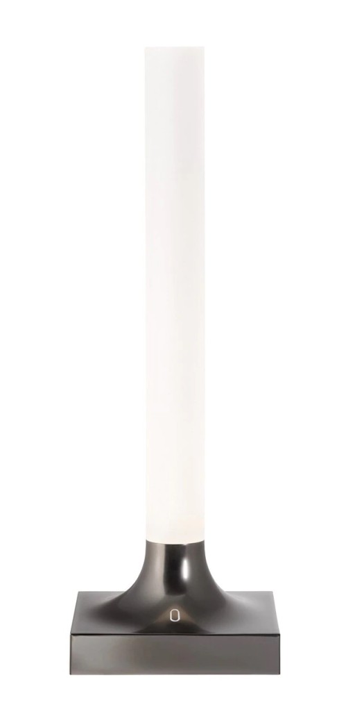 Veioza Kartell Goodnight Battery design Philippe Stark  LED 1.6W  IP20  h29cm  titanium  mat