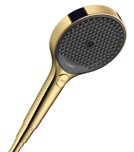 Para de dus Hansgrohe Rainfinity 130 EcoSmart Select  9l/min  3 jet  gold optic lustruit