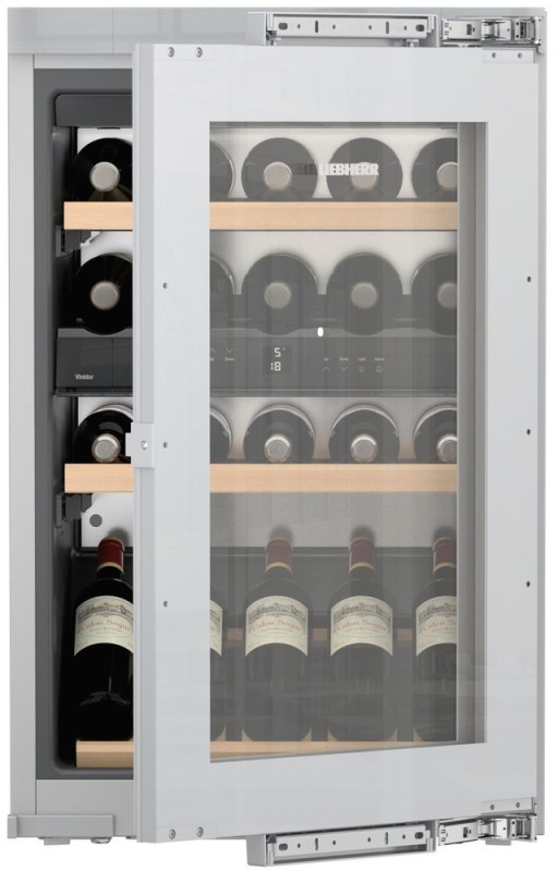 Vitrina de vinuri incorporabila Liebherr Vinidor EWTdf 1653  30 sticle  Super Silent  usa sticla  clasa G