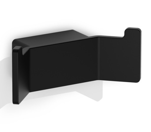 Cuier de baie dublu Decor Walther Contract  negru mat