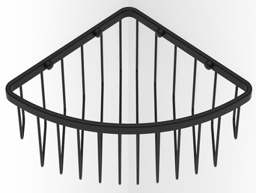 Etajera de colt Decor Walther  negru mat