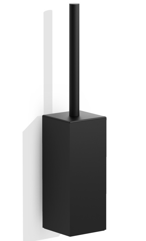 Perie WC cu suport Decor Walther Contract cu prindere pe perete  negru mat