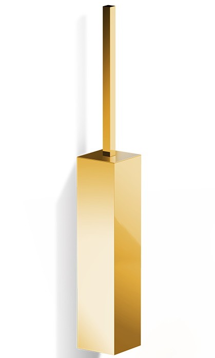 Perie WC cu suport Decor Walther Corner cu prindere pe perete  h 54cm  gold 24k