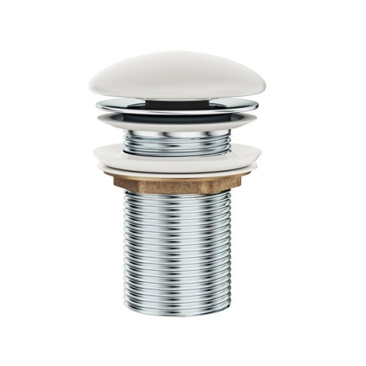Ventil fix pentru lavoare Ravak fara preaplin  capac ceramic alb