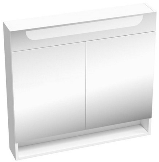 Dulap cu oglinda Ravak MC Classic II 800  iluminare LED  80cm  alb