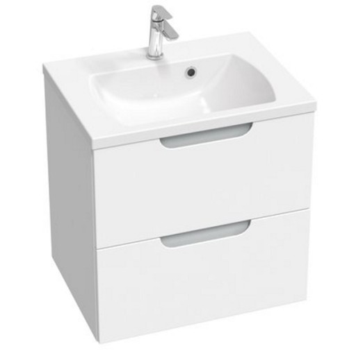Dulap baza pentru lavoar Ravak SD Classic II 600 cu 2 sertare  60cm  alb-gri