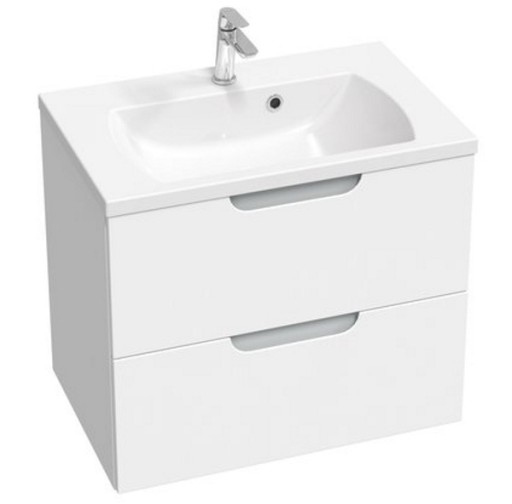 Dulap baza pentru lavoar Ravak SD Classic II 700 cu 2 sertare  70cm  alb-gri