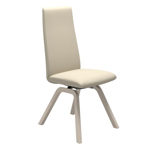 Scaun Stressless Laurel v2 High D200 M  Balance&Glide  cadru whitewash  tapiterie piele Batick Cream