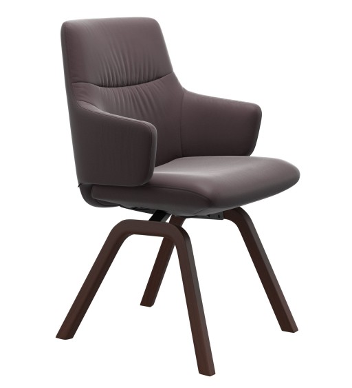 Scaun Stressless Mint v2 Low D200 L  Balance&Glide  cadru walnut  tapiterie piele Paloma Bordeaux