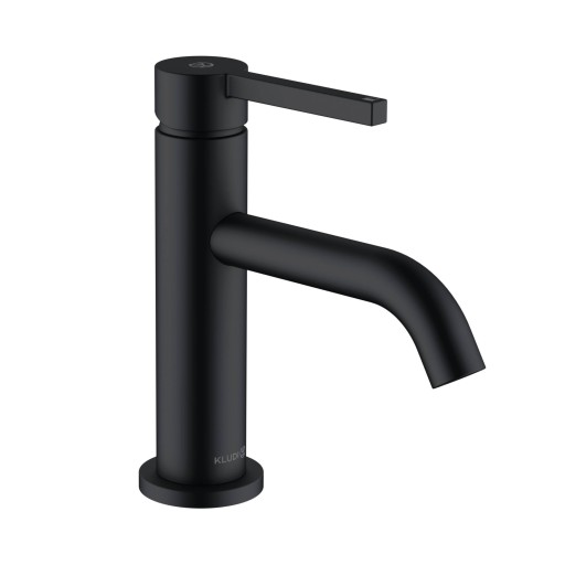 Baterie lavoar Kludi Nova Fonte Pura 75  ventil push-open  negru mat