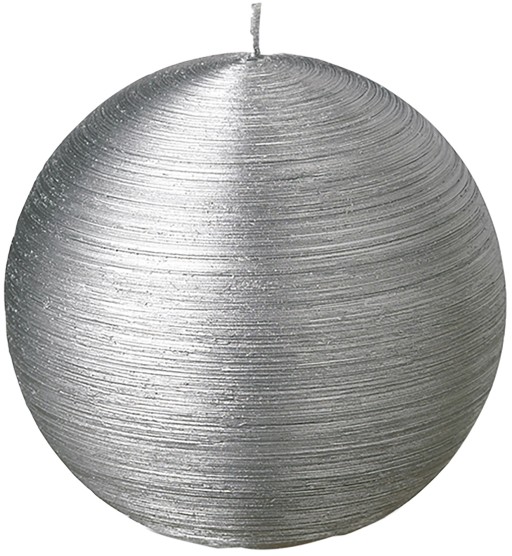 Lumanare La Francaise Colorama de Fetes Boule  d 8cm  15 ore  argintiu